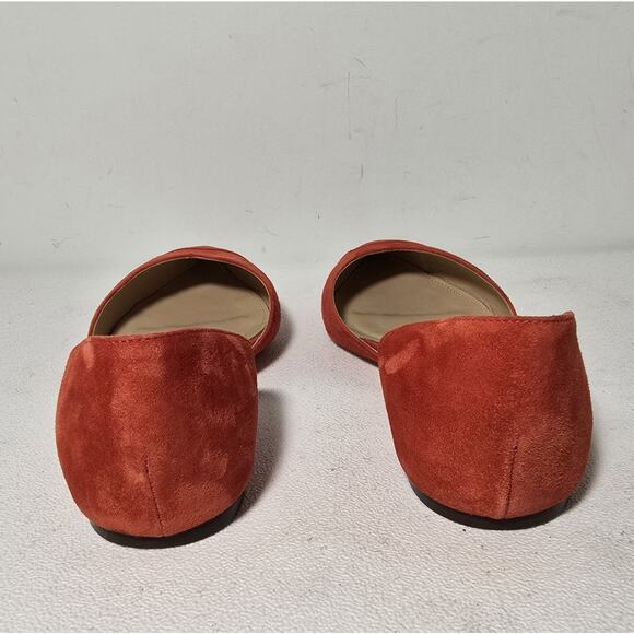 J.Crew Sadie Flats Suede Vibrant Flame Red Shoes Size 8.5 Retail: $98 - Picture 7 of 10